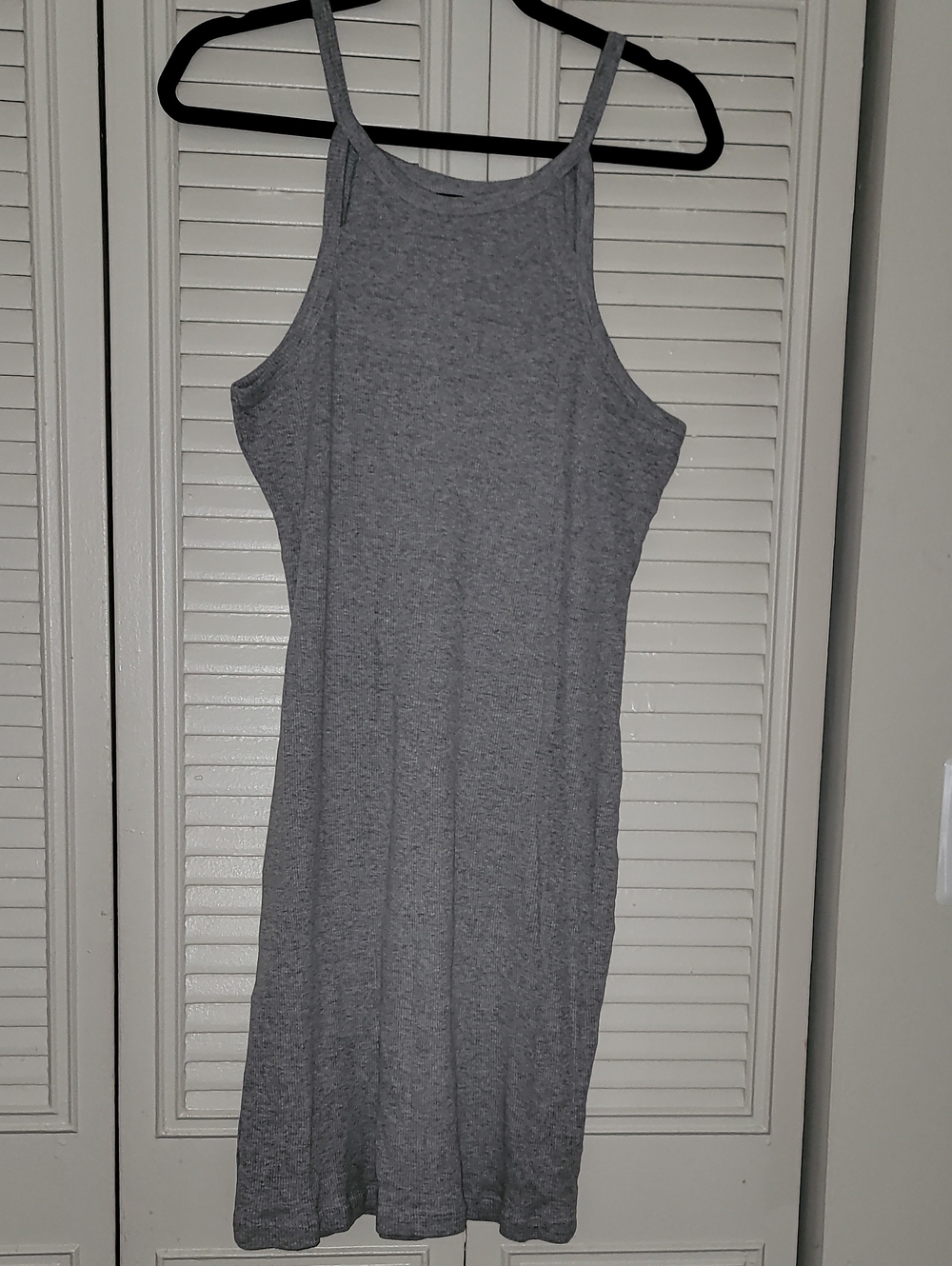 New Look Grey Midi Bodycon Dress